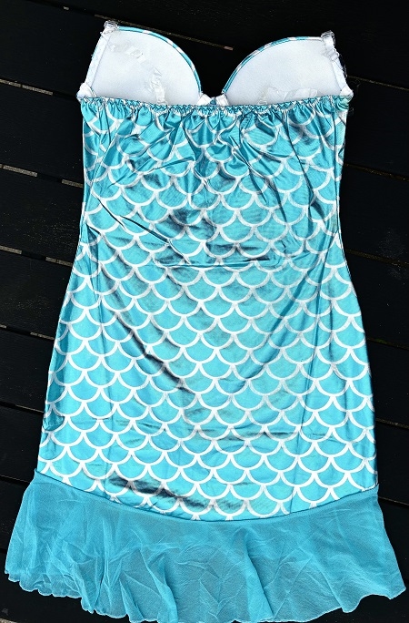 Metallic havfrue kostume